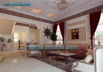 White classic European style living room