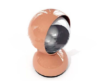 Round brown alternative lamp