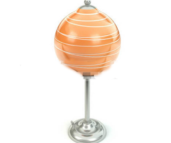 Orange lollipop shape lamp