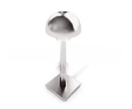 Mushroom-shaped metal lamp