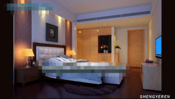 Simple and compact bedroom