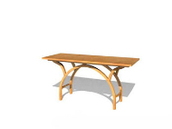 Simple individual wood tables