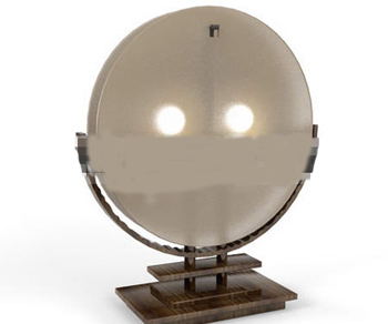 Simple wooden ball type lamp