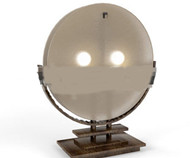 Simple wooden ball type lamp