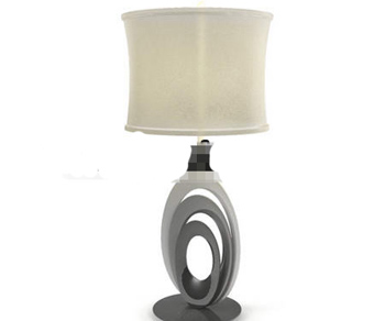 Rice yellow light cap marble cradle table lamp