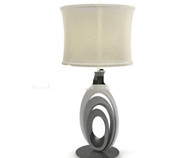 Rice yellow light cap marble cradle table lamp