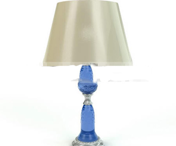 Blue Crystal Column lamp