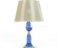 Blue Crystal Column lamp