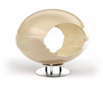 Hollow egg-shaped lamp