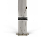 Beautiful plants mosaics cylindrical lamp