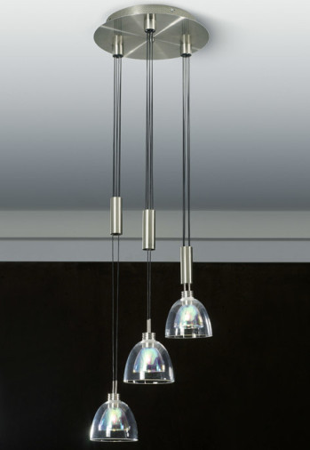 Combination of simple clear crystal chandelier
