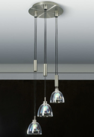 Combination of simple clear crystal chandelier
