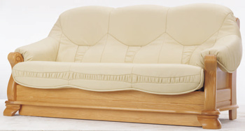 Modern Leather three seats sofa