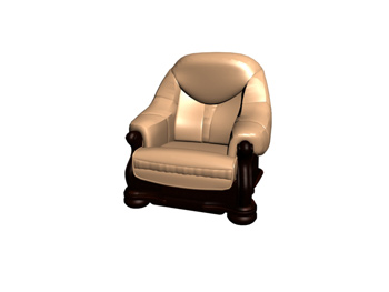 Modern single individual Wooden sofa