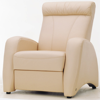 European-style white single sofa