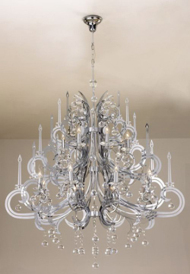 European-style cake layer crystal chandelier