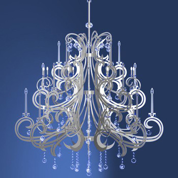 Modern European crystal relief chandeliers