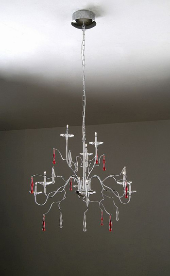 European simple iron crystal Chandelier