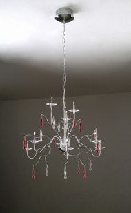 European simple iron crystal Chandelier