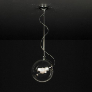 Simple transparent crystal round Chandelier