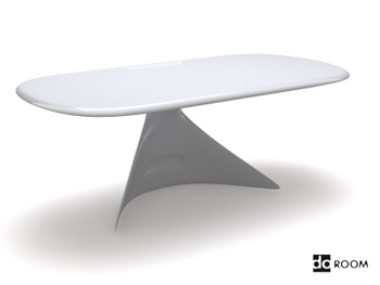 A white simple with desktop