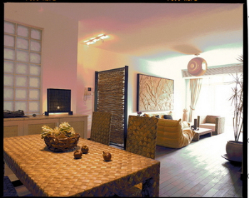 Ethnic style woven table 3D model