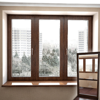 Floor to ceiling windows 3D model