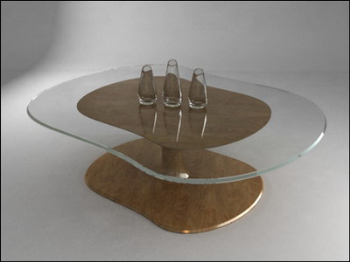 3D tea table model