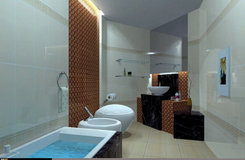 Cold bathroom 3D model