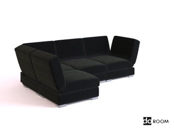 Living room sofa 3D model