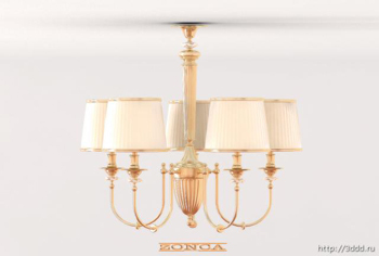 European chandeliers 3D model