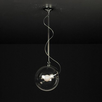 Transparent crystal round lampshade chandelier model