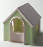 Refreshing small kennel 3d models