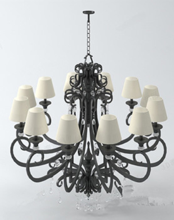 Nice chandelier 3d