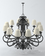 Nice chandelier 3d model