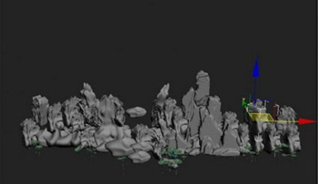 Outdoor rockery design model
