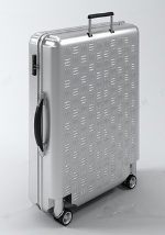 Silver suitcase 3d models