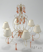 Orchid style chandeliers 3D models