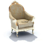Single sofa 3d model