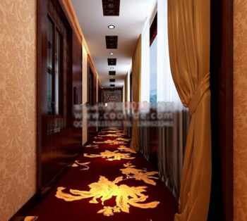 Hotel hallway 3d models