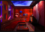 Chinese red KTV rooms 3d models