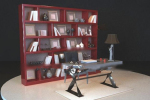 Chinese bookcase 3d model