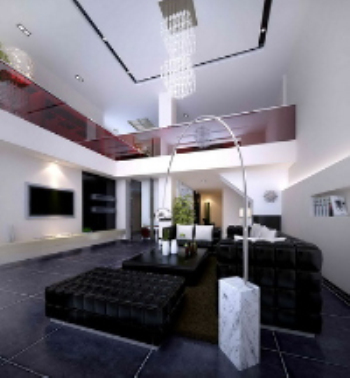 The modern Vietnam layers black and red classic color living room model