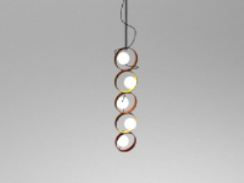 Spiral-spherical chandelier