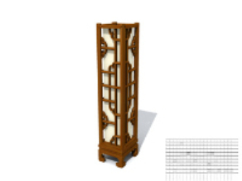 Classic wooden table lamp