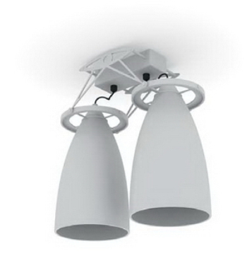 White chandelier lighting model