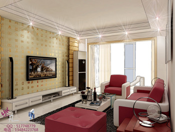 Spacious and cozy villa large living room