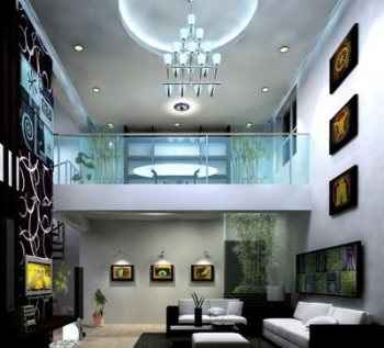 The modern minimalist thermocline living room