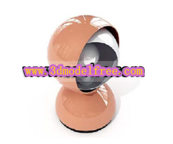 The round alternative personality style table lamp 3D model