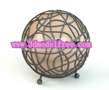 Earth the ceremony floor lamp 3D model